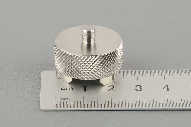 D25mm Sensor magnetic  pot with external metric thread M6*5mm and two foot , stainless steel housing