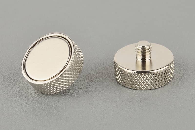 D20mm Sensor magnetic  pot with external thread 1/4''-28*5mm and two foot