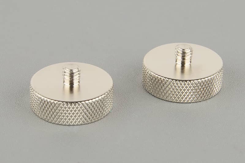 D25mm Sensor magnetic  pot with external thread 1/4''-28*5mm and two foot