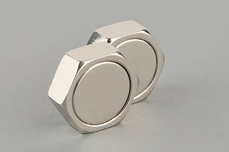 30mm Hexagon Sensor magnetic  pot with external thread 1/4''-20*5mm